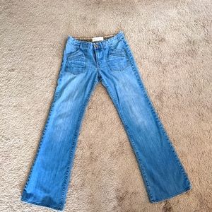 Paper Denim & Cloth High Waist Wide Leg Size 4/27 Blue Jeans